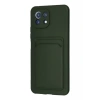 Xiaomi Mi 11 Kılıf Kelvin Kartvizitli Silikon - Koyu Yeşil