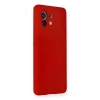 Xiaomi Mi 11 Kılıf Nano içi Kadife Silikon - Kırmızı