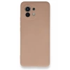 Xiaomi Mi 11 Kılıf Nano içi Kadife Silikon - Pudra