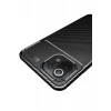 Xiaomi Mİ 11 Lite Kılıf Auto Focus Karbon Kapak - Lacivert