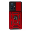Xiaomi Mi 11T Pro Kılıf Pars Lens Yüzüklü Silikon - Kırmızı