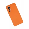 Xiaomi Mi 12 Lite Kılıf Nano içi Kadife Silikon - Turuncu