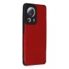 Xiaomi Mi 13 Lite Kılıf Loop Deri Silikon - Kırmızı