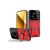 Xiaomi Mi 14 Ultra Kılıf Joy Lens Standlı Kapak - Kırmızı