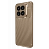 Xiaomi Mi 15 Pro Kılıf Auto Focus Karbon Kapak - Kahverengi