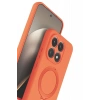 Xiaomi Mi 15T Regal Magsafe Standlı Kapak - Turuncu