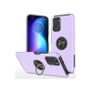 Xiaomi Poco F3 Kılıf Elit Yüzüklü Kapak - Mor