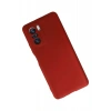 Xiaomi Poco F3 Kılıf First Silikon - Kırmızı