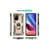 Xiaomi Poco F3 Kılıf Sofya Yüzüklü Silikon Kapak - Gold