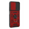Xiaomi Poco M4 Pro 4G Kılıf Pars Lens Yüzüklü Silikon - Kırmızı