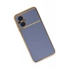 Xiaomi Poco M5 Kılıf Volet Silikon - Mavi