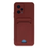 Xiaomi Poco X5 5G Kılıf Kelvin Kartvizitli Silikon - Bordo