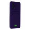 Xiaomi Poco X5 5G Kılıf Kelvin Kartvizitli Silikon - Derin Mor