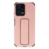 Xiaomi Poco X5 5G Kılıf Mega Standlı Silikon - Pudra