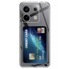Xiaomi Poco X6 Kılıf Kart Şeffaf Silikon - Şeffaf