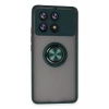 Xiaomi Poco X6 Pro Kılıf Montreal Yüzüklü Silikon Kapak - Yeşil