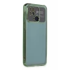 Xiaomi Redmi 10C Kılıf Lensli Silikon - Yeşil