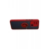 Xiaomi Redmi 10C Kılıf Montreal Yüzüklü Silikon Kapak - Kırmızı