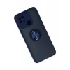 Xiaomi Redmi 10C Kılıf Montreal Yüzüklü Silikon Kapak - Lacivert