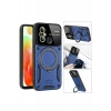 Xiaomi Redmi 12C Kılıf Joy Lens Standlı Kapak - Mor