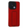 Xiaomi Redmi 12C Kılıf Mega Standlı Silikon - Kırmızı