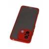 Xiaomi Redmi 12C Kılıf Montreal Silikon Kapak - Kırmızı