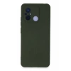 Xiaomi Redmi 12C Kılıf Nano içi Kadife Silikon - Koyu Yeşil
