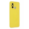 Xiaomi Redmi 12C Kılıf Nano içi Kadife Silikon - Sarı