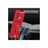 Xiaomi Redmi 12C Kılıf Zuma Kartvizitli Yüzüklü Silikon - Lacivert