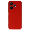 Xiaomi Redmi 13 4G Kılıf First Silikon - Kırmızı