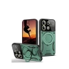 Xiaomi Redmi 13 4G Kılıf Joy Lens Standlı Kapak - Koyu Yeşil