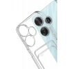 Xiaomi Redmi 13 4G Kılıf Kart Şeffaf Silikon - Şeffaf