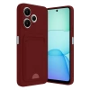 Xiaomi Redmi 13 4G Kılıf Kelvin Kartvizitli Silikon - Bordo