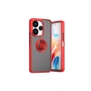 Xiaomi Redmi 13 4G Kılıf Montreal Yüzüklü Silikon Kapak - Kırmızı