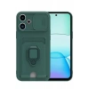 Xiaomi Redmi 13 4G Kılıf Zuma Kartvizitli Yüzüklü Silikon - Yeşil