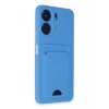 Xiaomi Redmi 13C Kılıf Kelvin Kartvizitli Silikon - Mavi