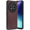 Xiaomi Redmi 14C Kılıf Aras Deri Kapak - Bordo