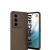 Xiaomi Redmi 15 4G Auto Focus Karbon Kapak - Kahverengi