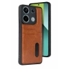 Xiaomi Redmi 15C 4G Sara Kartvizitli Deri Kılıf - Taba