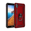 Xiaomi Redmi 7A Kılıf Sofya Yüzüklü Silikon Kapak - Kırmızı
