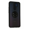 Xiaomi Redmi 9 Kılıf Montreal Yüzüklü Silikon Kapak - Siyah