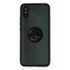 Xiaomi Redmi 9A Kılıf Montreal Yüzüklü Silikon Kapak - Siyah