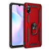 Xiaomi Redmi 9A Kılıf Sofya Yüzüklü Silikon Kapak - Kırmızı
