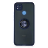 Xiaomi Redmi 9C Kılıf Montreal Yüzüklü Silikon Kapak - Lacivert