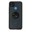 Xiaomi Redmi 9C Kılıf Montreal Yüzüklü Silikon Kapak - Siyah