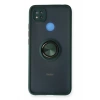 Xiaomi Redmi 9C Kılıf Montreal Yüzüklü Silikon Kapak - Yeşil