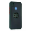 Xiaomi Redmi 9C Kılıf Montreal Yüzüklü Silikon Kapak - Yeşil