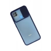 Xiaomi Redmi 9C Kılıf Palm Buzlu Kamera Sürgülü Silikon - Lacivert