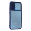 Xiaomi Redmi 9C Kılıf Palm Buzlu Kamera Sürgülü Silikon - Lacivert