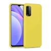 Xiaomi Redmi 9T Kılıf Nano içi Kadife Silikon - Sarı